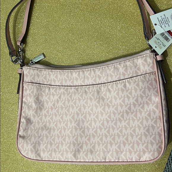 New Michael Kors Jet Set Small Pochette Nylon Crossbody - Picture 9 of 17